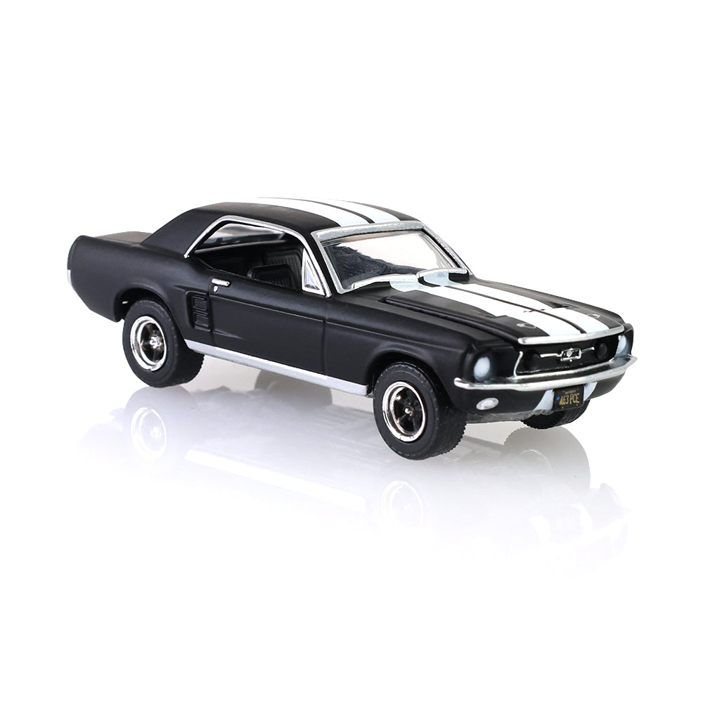 *PRE-ORDER* Hollywood Series 35 - Creed II (2018) - Adonis Creed's 1967 Ford Mustang Coupe - Black with White Stripes Solid Pack, 1:64 Scale — image 4