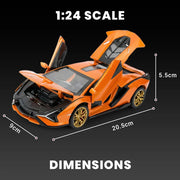 Lamborghini - Light, Sound with Openable Doors, 1:24 Scale (Orange) — image 4