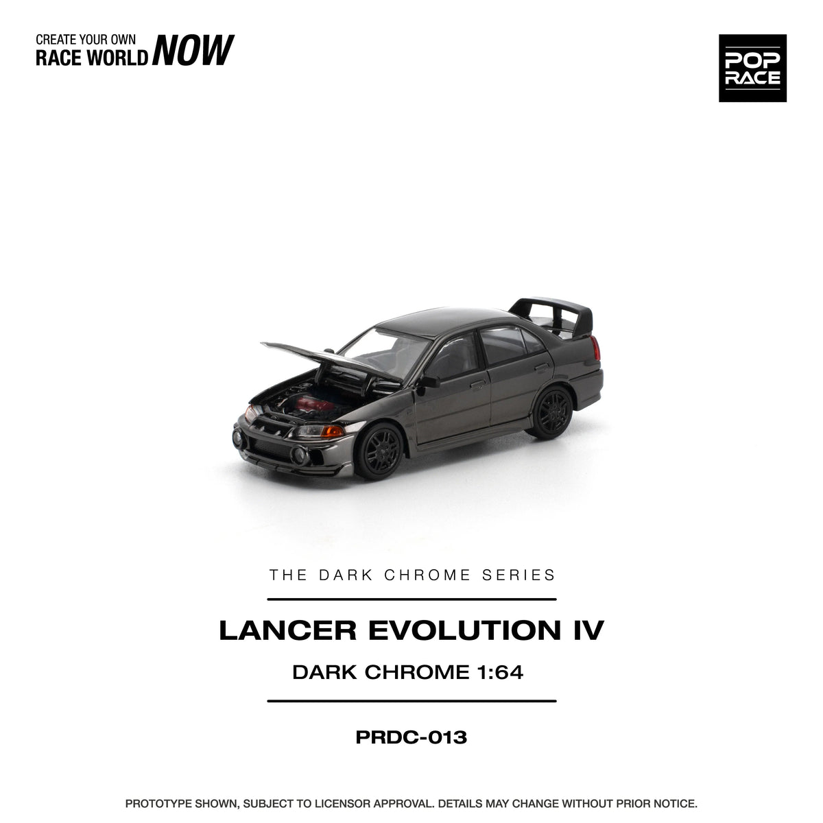 *PRE-ORDER* Lancer Evolution IV Dark Chrome, 1:64 Scale — image 3