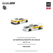 *PRE-ORDER* Lb Super Silhouette S15 Silvia (Opening Engine Hood), 1:64 Scale (White) — image 1