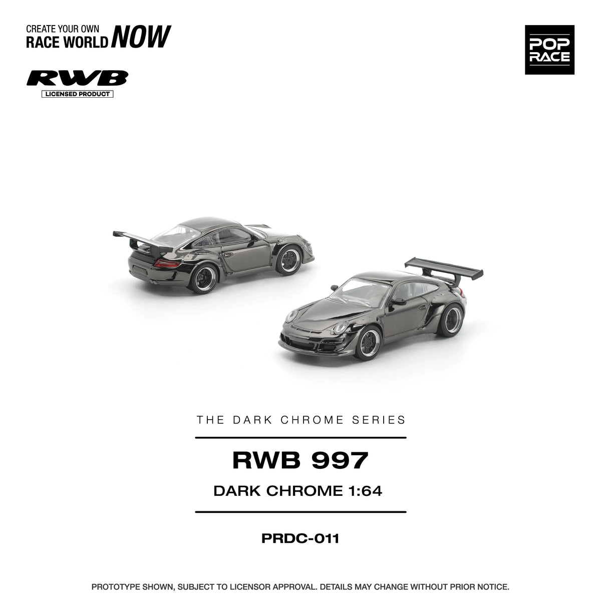 *PRE-ORDER* RWB 997, 1:64 Scale (Dark Chrome) — image 2