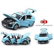 Porsche diecast Macan - Light, Sound with Openable Doors, 1:32 Scale (Blue) — image 4