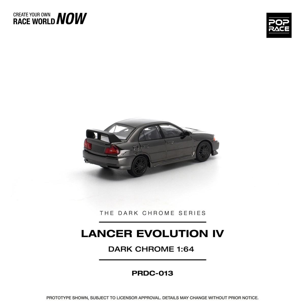 *PRE-ORDER* Lancer Evolution IV Dark Chrome, 1:64 Scale — image 4