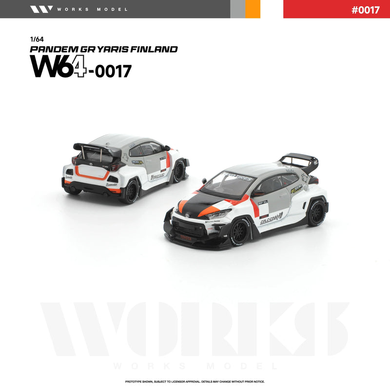 *PRE-ORDER* Pandem GR Yaris Finland, 1:64 Scale (White) — image 1