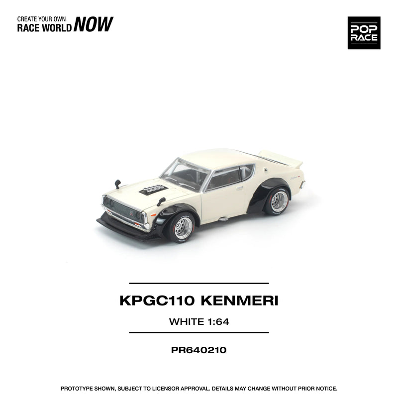 *PRE-ORDER* KPGC110 Kenmeri, 1:64 Scale (White) — image 1