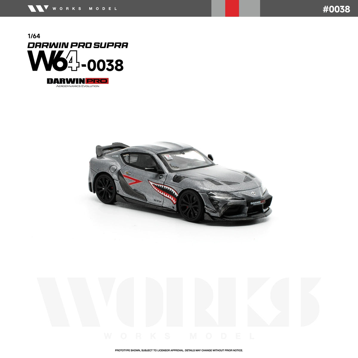 *PRE-ORDER* Darwin Pro Supra, 1:64 Scale (Carbon Grey) — image 5
