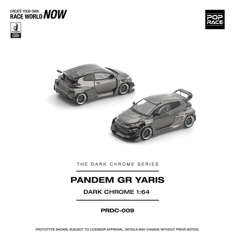 *PRE-ORDER* Pandem GR Yaris, 1:64 Scale (Dark Chrome) — image 2