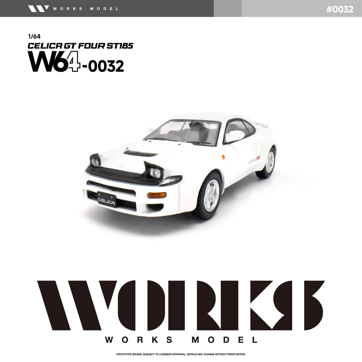 *PRE-ORDER* Toyota Celica GT Four ST-185 WRC, 1:64 Scale (White) — image 1