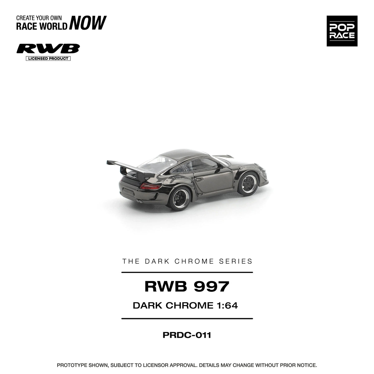 *PRE-ORDER* RWB 997, 1:64 Scale (Dark Chrome) — image 3