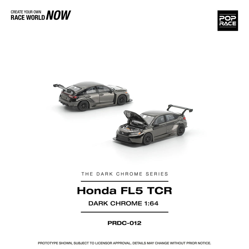 *PRE-ORDER* Honda Civic Fl5 TCR, 1:64 Scale (Dark Chrome) — image 2