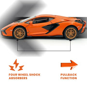 Lamborghini - Light, Sound with Openable Doors, 1:24 Scale (Orange) — image 5
