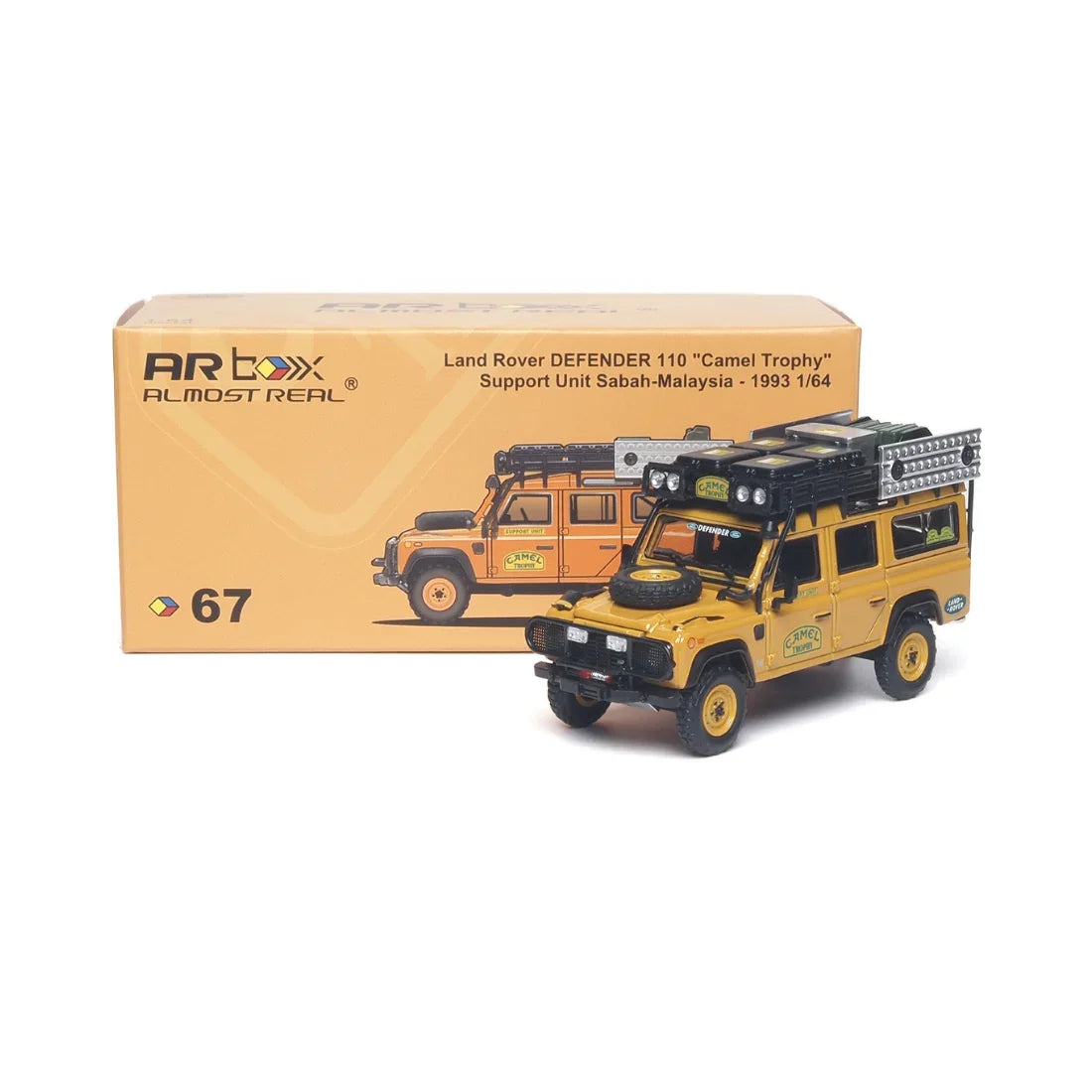 Land Rover DEFENDER 110 "Camel Trophy" Support Unit Sabah-Malaysia - 1993, 1:64 Scale — image 1