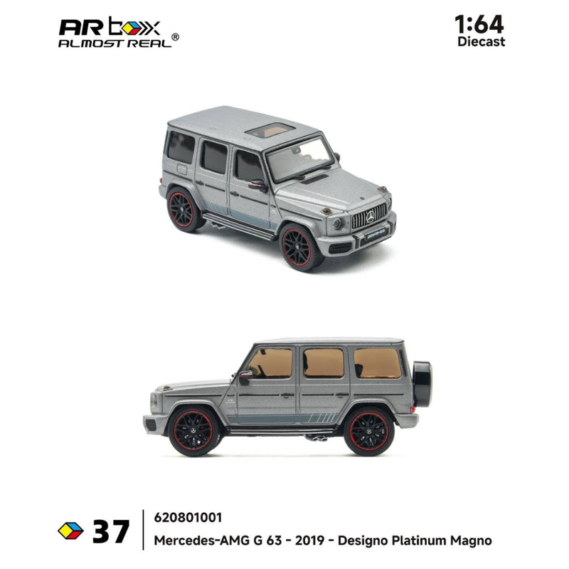 Mercedes AMG G-63 Designo Platinum Magno, 1:64 Scale — image 2