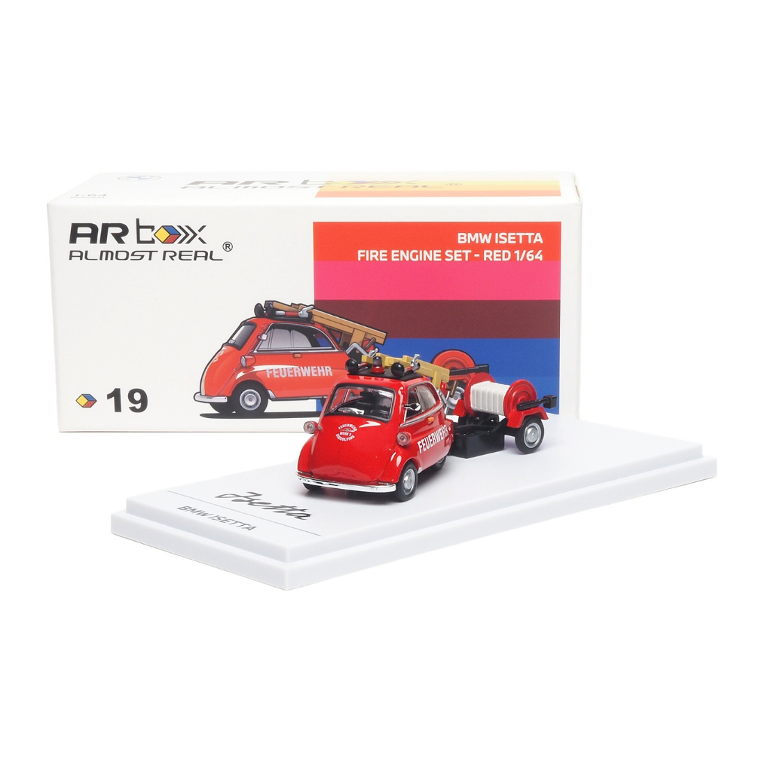 *PRE-ORDER* BMW lsetta Fire Engine set, 1:64 Scale (Red) — image 1