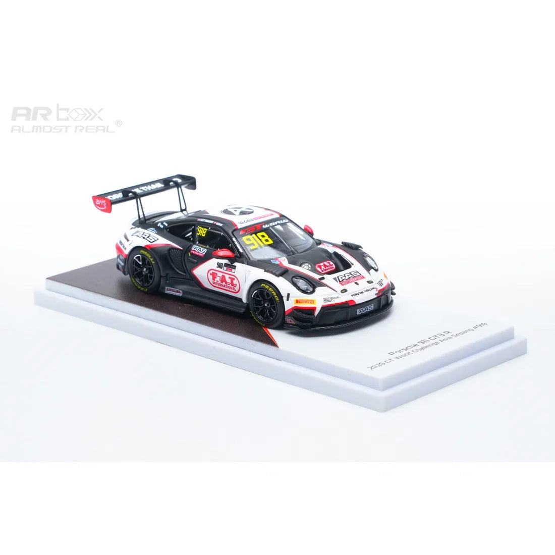 *PRE-ORDER* Porsche diecast 911 GT3 R – GT World Challenge Asia Sepang #918 2026 , 1:64 Scale — image 4