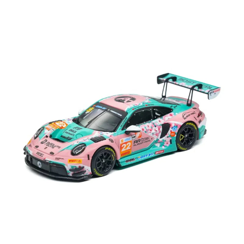 *PRE-ORDER* Porsche diecast 911 GT3 RS (992.2) 2026 China GT Ningbo Absolute Racing #22 Pink Peach Blossom Livery, 1:64 Scale — image 1