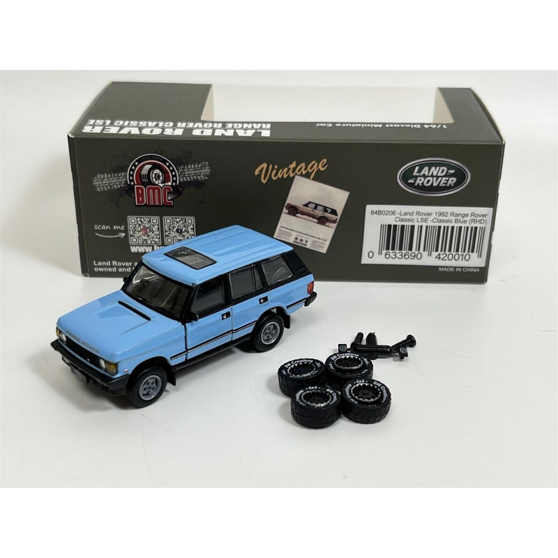 Land Rover 1992 Range Rover Classic, 1:64 Scale (Classic Blue) — image 1