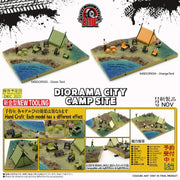 Dioroma City_003 Camp Site Version Orange Tent, 1:64 Scale — image 1