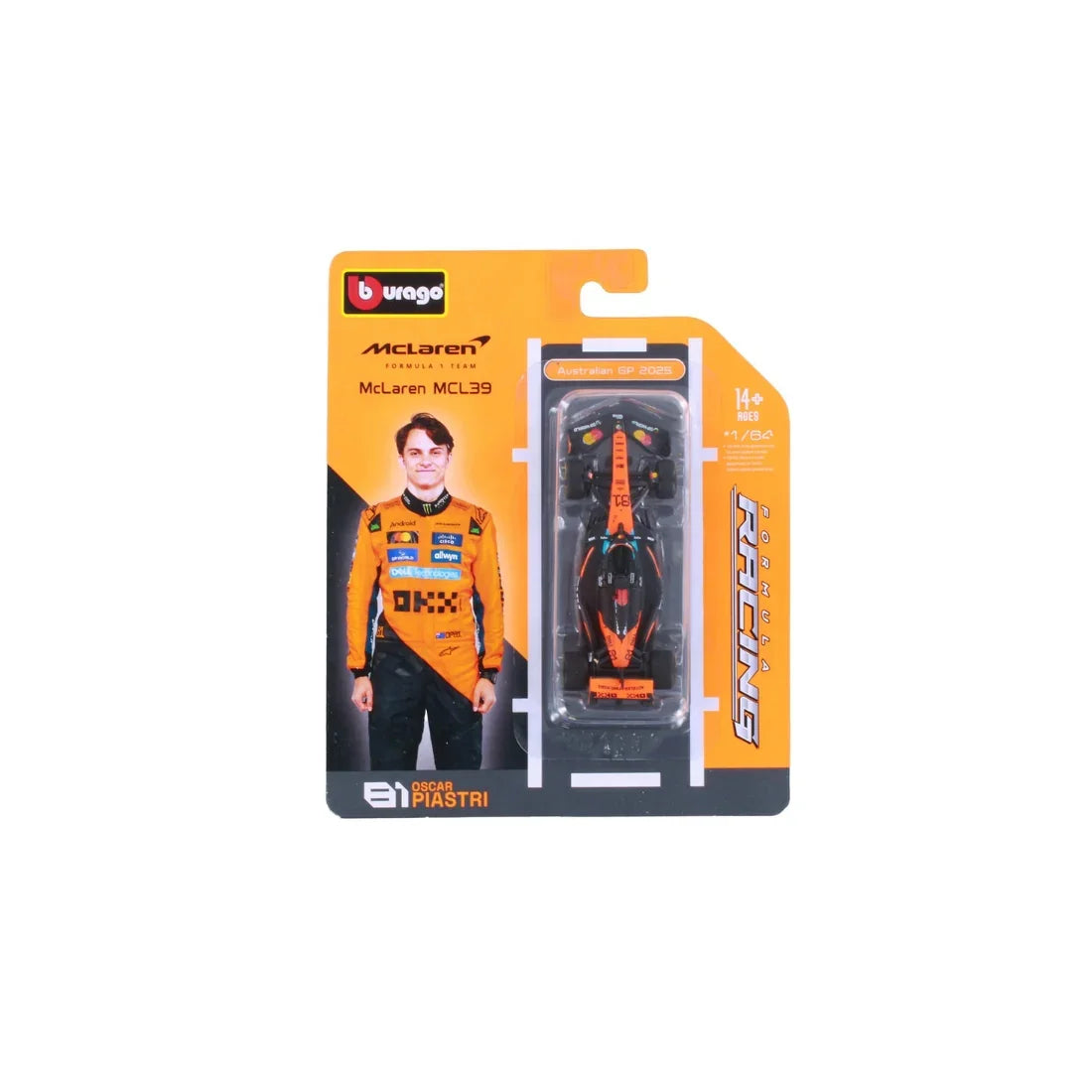 F1 MCL39 Formula 1 Car #81 Australian Grand Prix 2025 (Oscar Piastri), 1:64 Scale — image 1