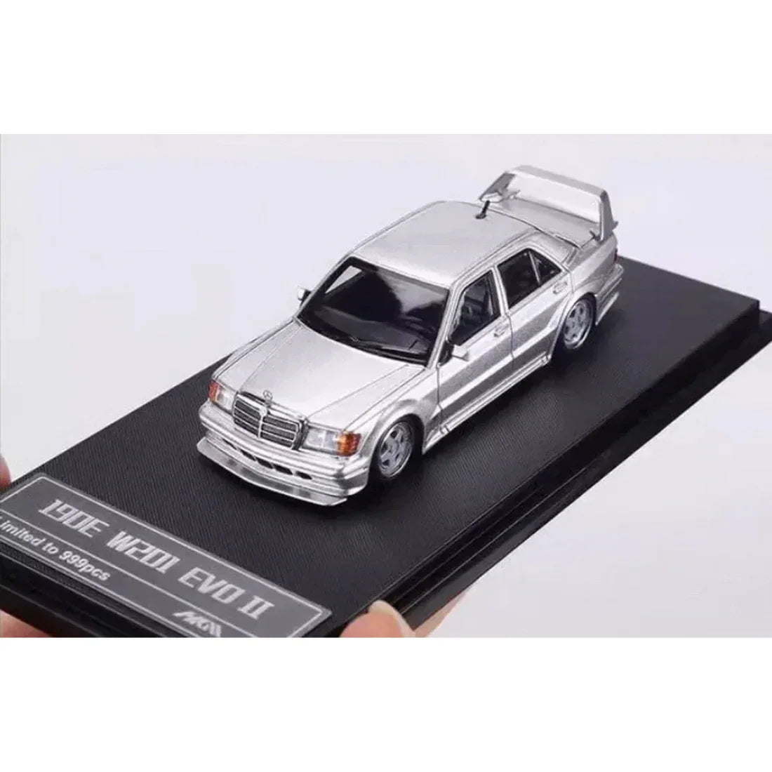 Mercedes Benz 190E W201 EVO II (Limited to 999pcs), 1:64 Scale (White) — image 1