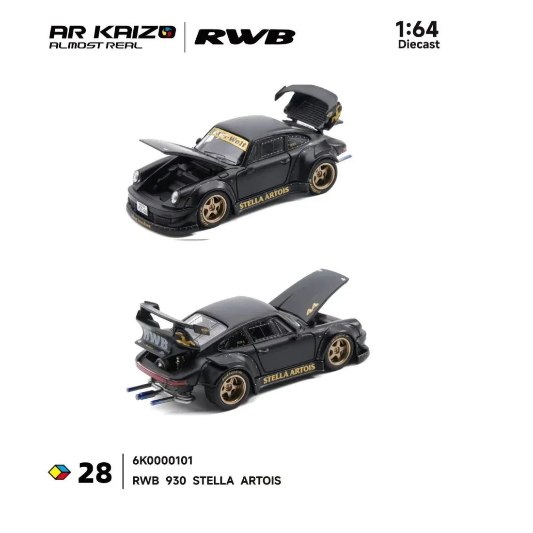 RWB 993 Army Girl (Stella Artois), 1:64 Scale — image 2