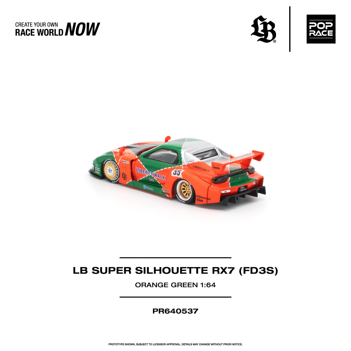 *PRE-ORDER* LB SUPER SILHOUETTE RX7 (FD3S), 1:64 Scale — image 4