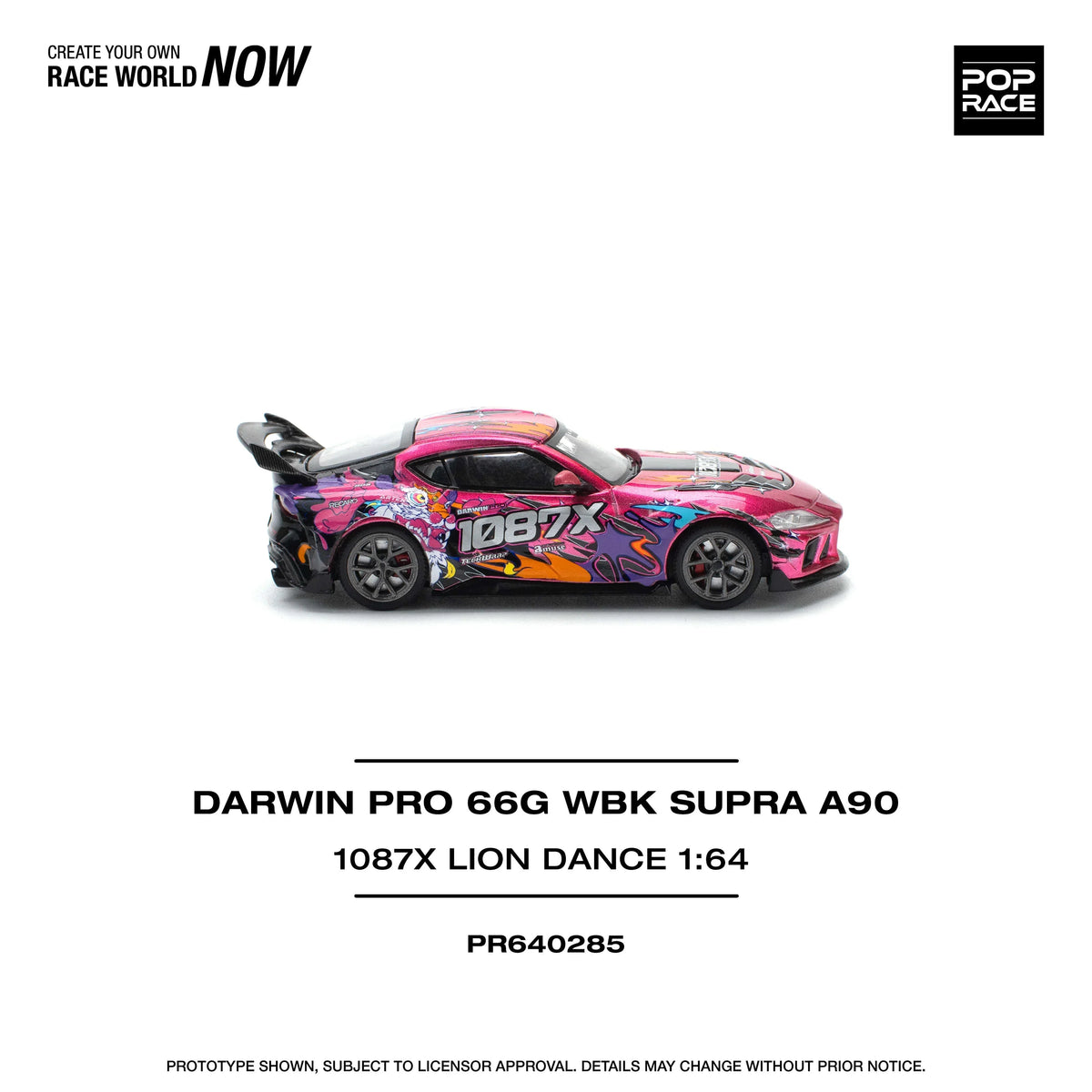Darwin Pro 66G Wbk Supra A 90-1087X Lion Dance, 1:64 Scale (Pink) — image 5