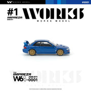 *PRE-ORDER* Subaru Impreza 22B STI, 1:64 Scale (Blue) — image 5