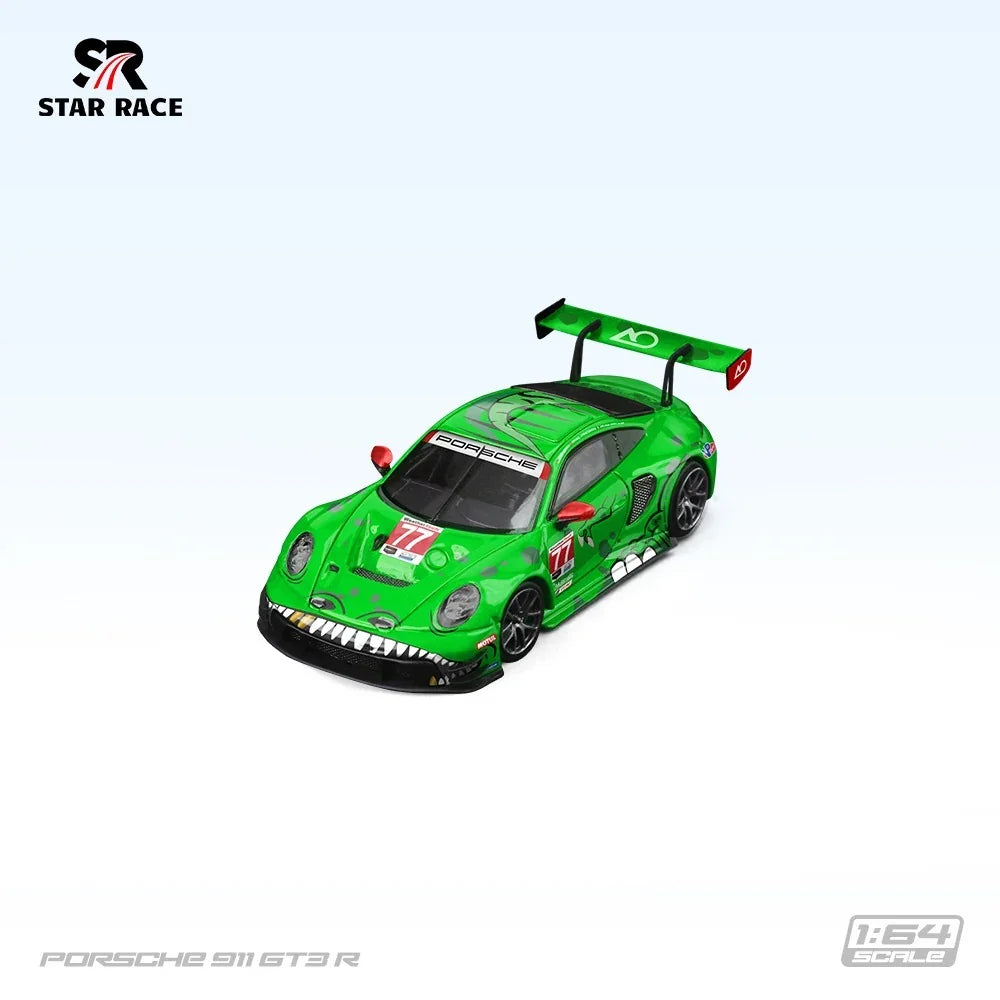 Porsche diecast Rexy 911 GT3 R, Black Dragon #77 AO Racing — image 1
