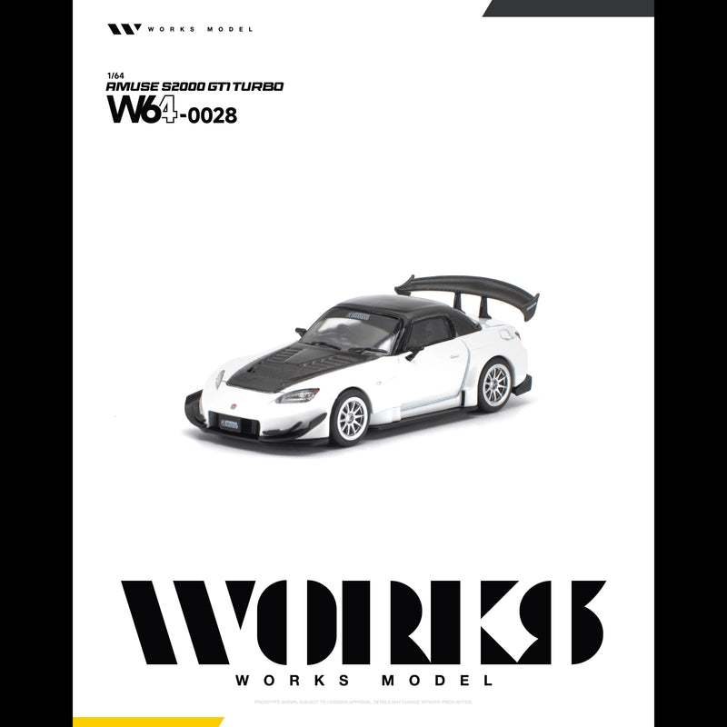 *PRE-ORDER* AMUSE S2000 GT1 TURBO, 1:64 Scale (WHITE) — image 1