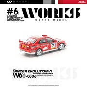 *PRE-ORDER* Mitsubishi Lancer Evolution Vi Tommi Makinen 2001 WRC Catalunya, 1:64 Scale — image 4