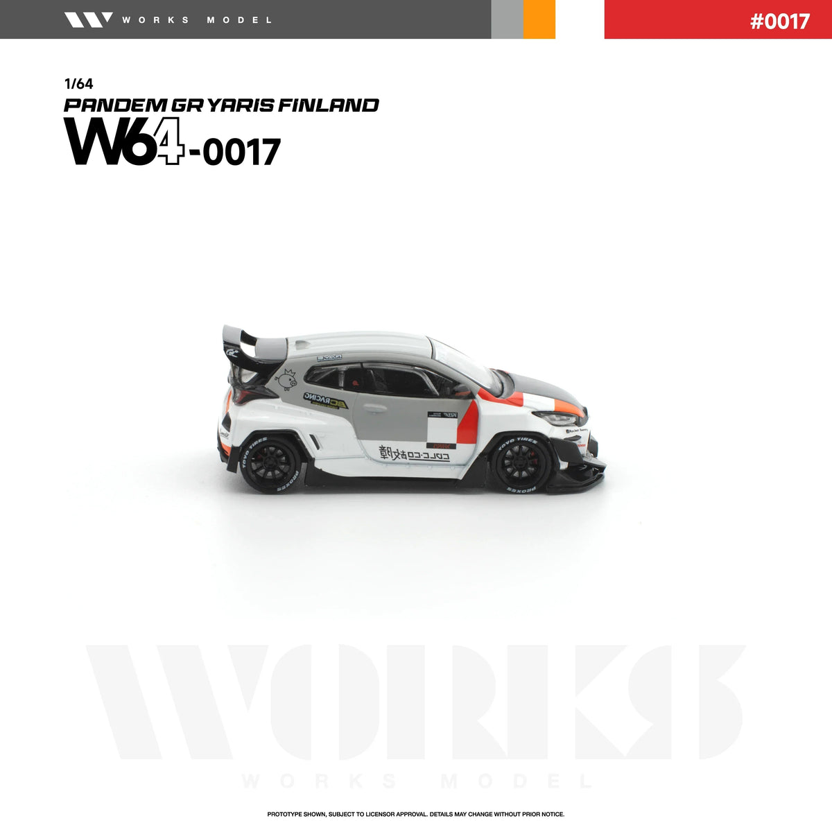 *PRE-ORDER* Pandem GR Yaris Finland, 1:64 Scale (White) — image 5