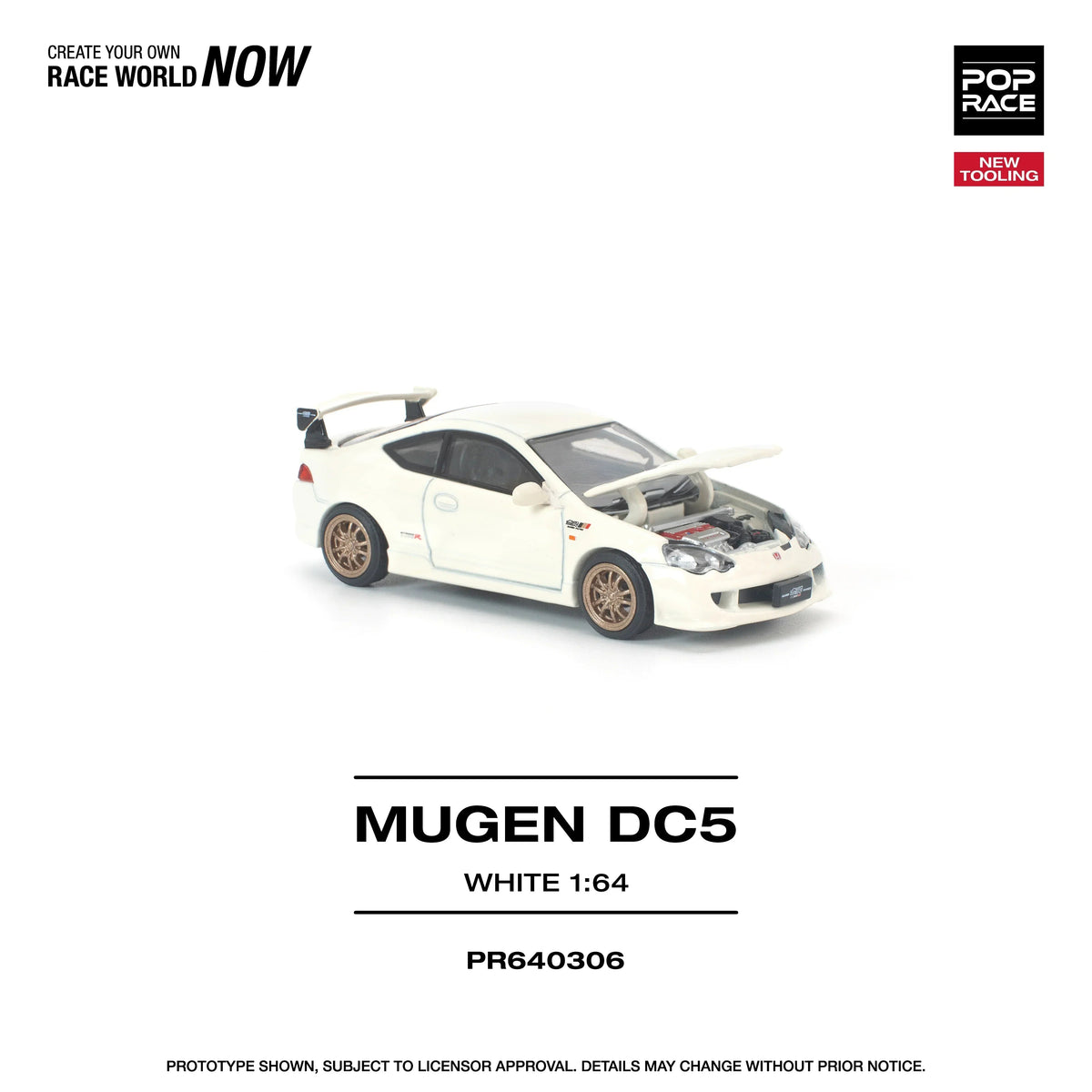 *PRE-ORDER* Honda DC5 Mugen New Tooling, 1:64 Scale (White) — image 6