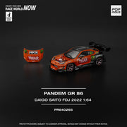 Pandem GR86 - Daigo Saito FDJ 2022, 1:64 Scale (Orange) — image 1