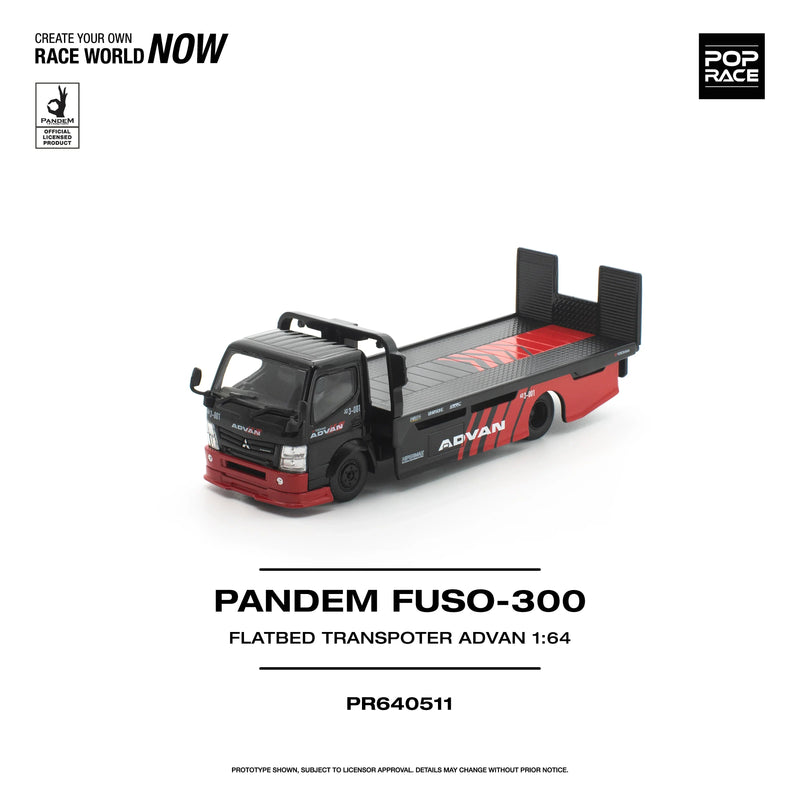 *PRE-ORDER* Pandem Fuso 300 Flatbed Transporter Advan,1:64 Scale — image 1
