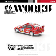 *PRE-ORDER* Mitsubishi Lancer Evolution Vi Tommi Makinen 2001 WRC Catalunya, 1:64 Scale — image 3