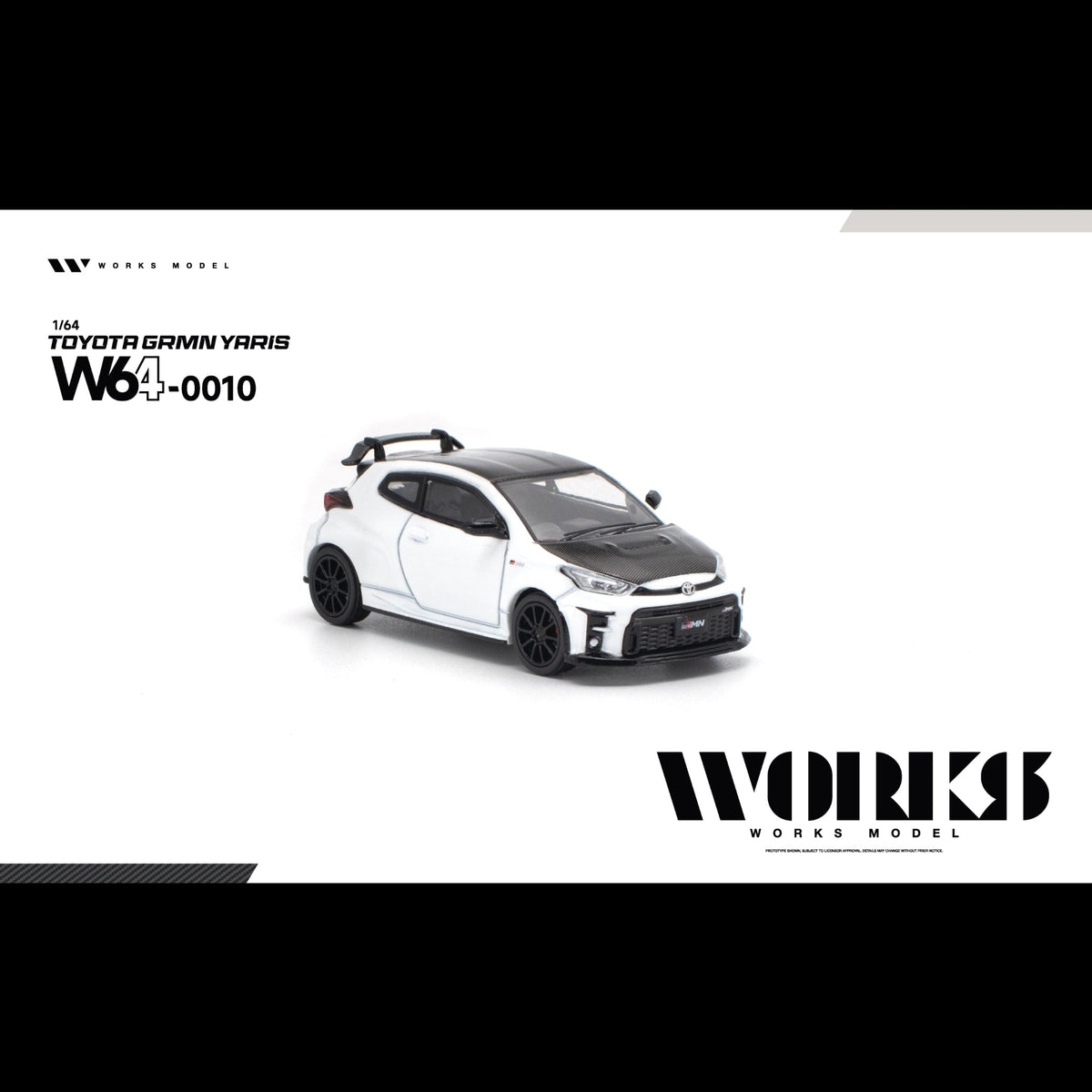 *PRE-ORDER* TOYOTA GRMN YARIS, 1:64 Scale (WHITE) — image 4