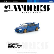 *PRE-ORDER* Subaru Impreza 22B STI, 1:64 Scale (Blue) — image 1