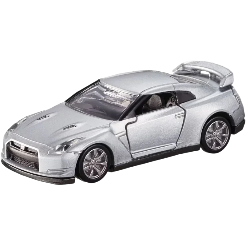 Tomica Premium No.17 Nissan GT-R, 1:64 Scale (Silver) — image 1