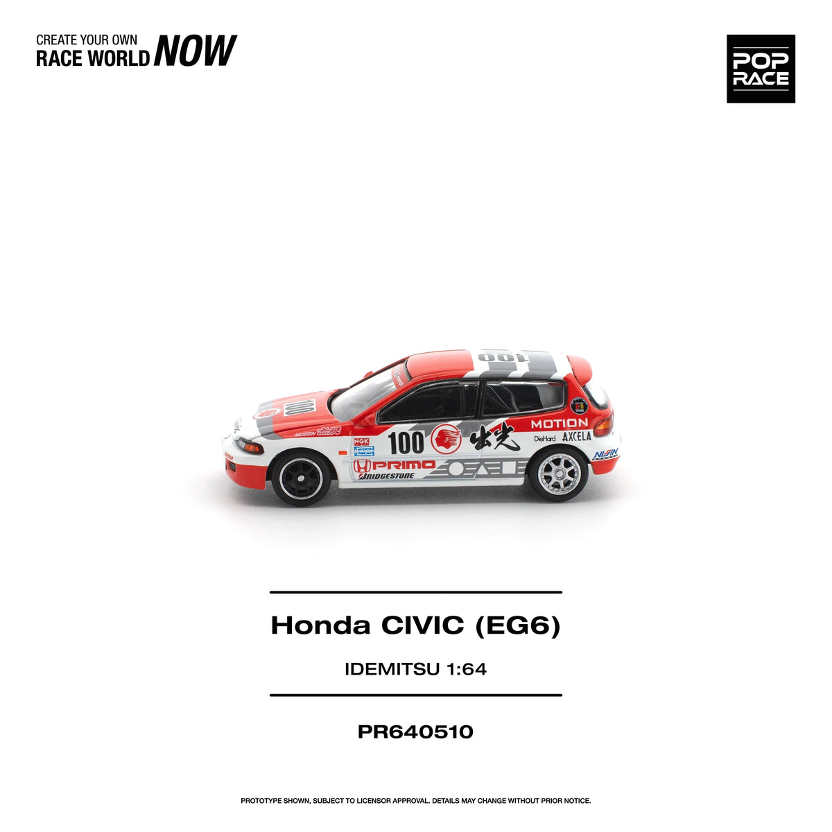 *PRE-ORDER* Honda Civic (EG6) Idemitsu Motion Infinite, 1:64 Scale — image 2