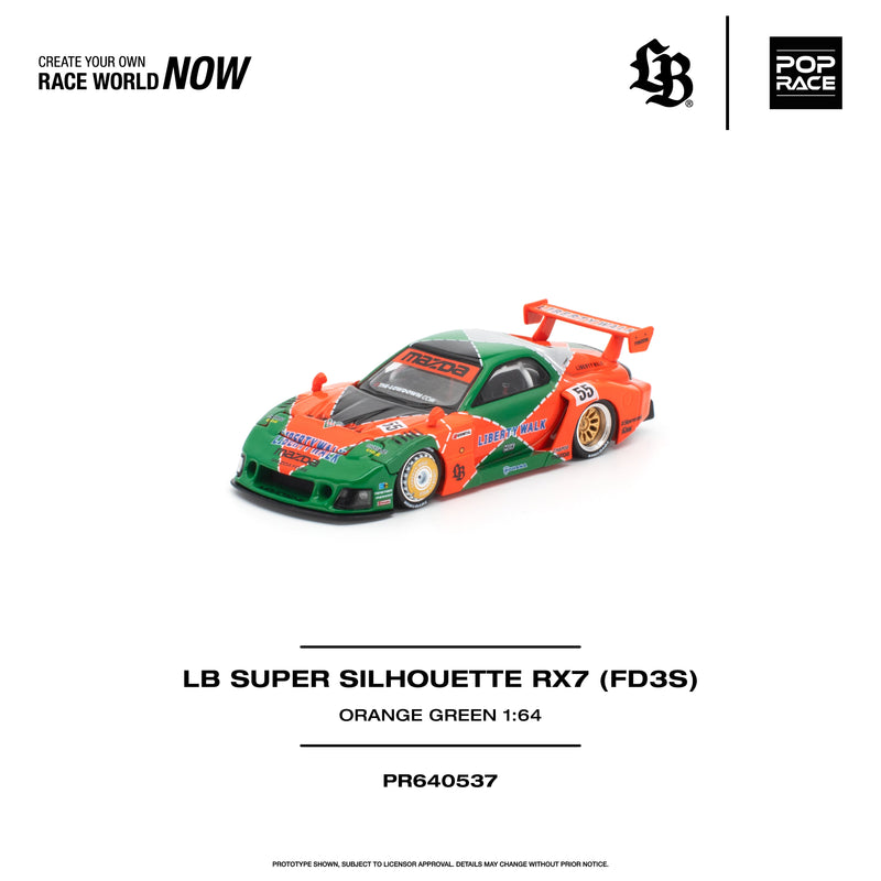 *PRE-ORDER* LB SUPER SILHOUETTE RX7 (FD3S), 1:64 Scale — image 1