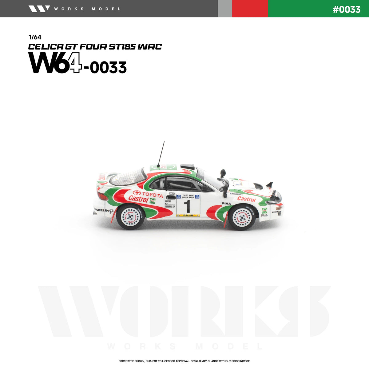 *PRE-ORDER* Toyota Celica GT Four ST185 WRC, 1:64 Scale (White) — image 4