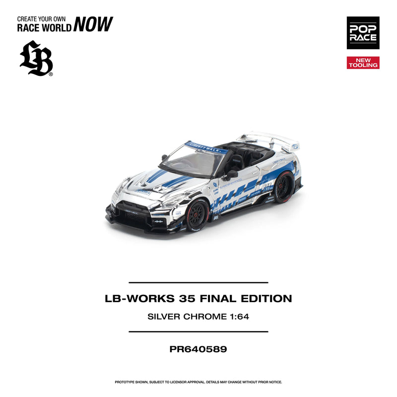 *PRE-ORDER* Nissan GTR diecast Final Edition, 1:64 Scale (Silver Chrome) — image 1