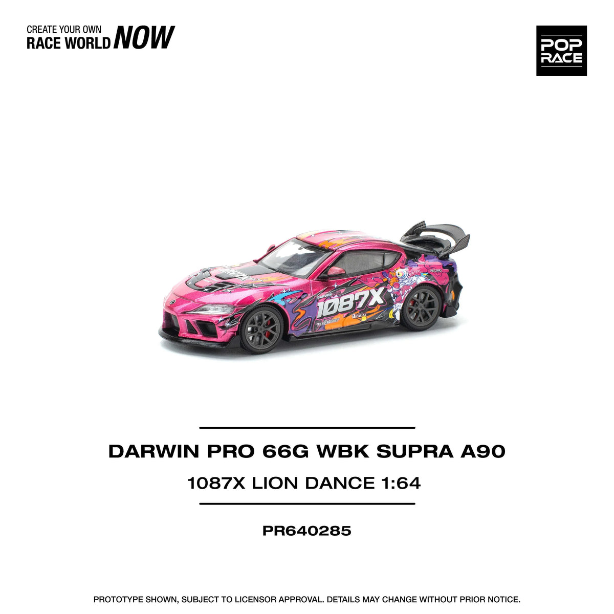 Darwin Pro 66G Wbk Supra A 90-1087X Lion Dance, 1:64 Scale (Pink) — image 1