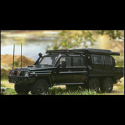 *PRE-ORDER* Land Cruiser LC79Double Cabin, 6x6 Off-Load Light Pickup, 1:64 Scale (Black) — image 1
