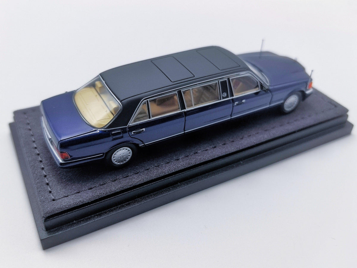 *HEC 2026* Mercedes S-Class W126 44" Limosine Trasco 1000SEL, 1:64 Scale (Blue) — image 6