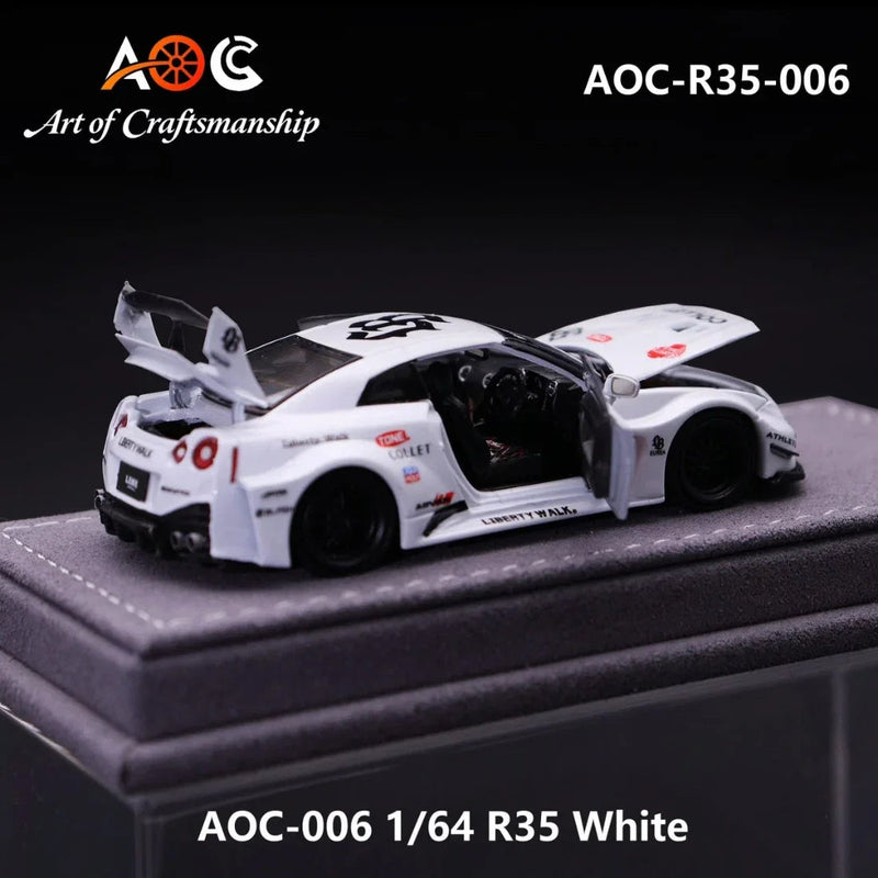 *PRE-ORDER* Liberty Walk GT-R R35 #58 White Livery, 1:64 Scale — image 2