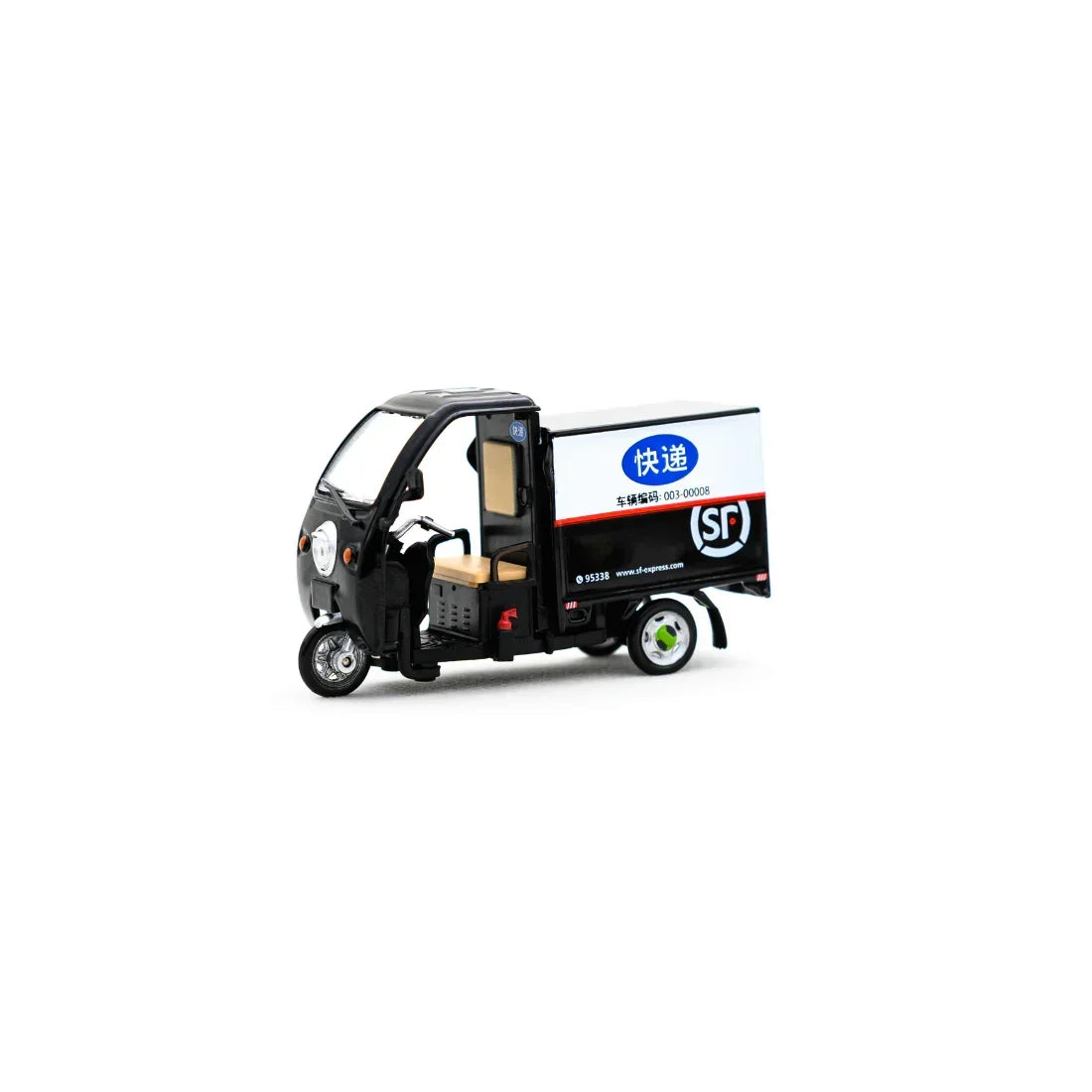 SF Express Tricycle (Covered) Set (Vehicle + Figure), 1:43 Scale — image 3