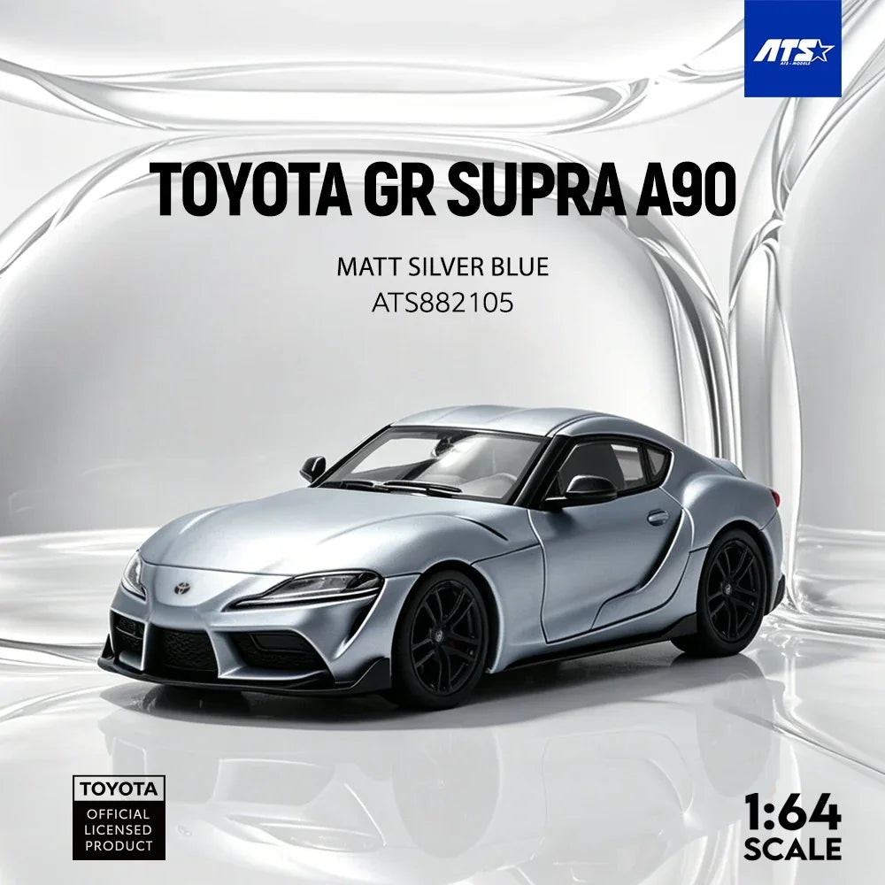 *PRE-ORDER* Toyota GR SUPRA A90 - Matte, 1:64 Scale (Silver Blue) — image 1
