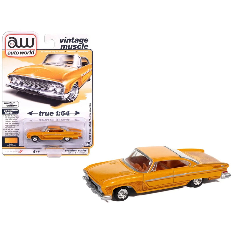 Dodge Dart Phoenix Lowrider 1961 , 1:64 Scale (Orange) — image 1
